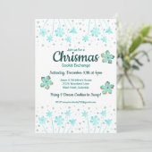 Invitation de la fête d'échange de cookies de Noël (Debout devant)