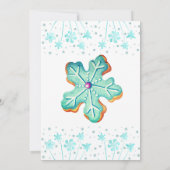 Invitation de la fête d'échange de cookies de Noël (Dos)