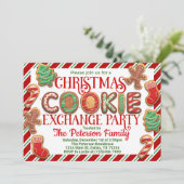 Invitation de la fête d'échange de cookies de Noël (Debout devant)