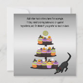 Invitation de la fête d'échange de gâteaux d'Hallo (Dos)