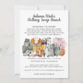 Invitation de la fête d'échange de vêtements (Devant)