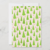 Invitation de la fête d'échange d'ornement de Noël (Dos)