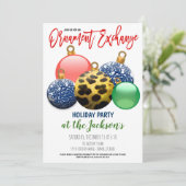 Invitation de la fête d'échange d'ornement de vaca (Debout devant)