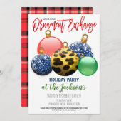 Invitation de la fête d'échange d'ornement de vaca (Devant / Derrière)