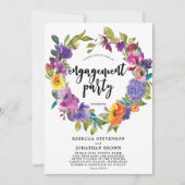 invitation de la fête d'engagement à la floraison (Devant)