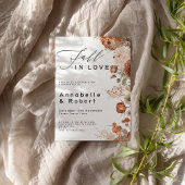 Invitation De La Fête D'Engagement Automne