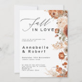 Invitation De La Fête D'Engagement Automne (Devant)