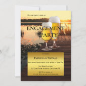 Invitation de la fête d'engagement de Sunset Beer  (Devant)