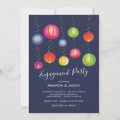 Invitation de la fête d'engagement des lanternes d (Devant)