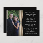 Invitation de la fête d'engagement photo (Devant / Derrière)