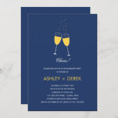 Invitation de la Fête d'Engagement pour le Toast d (Devant / Derrière)