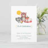 Invitation de la fête des animaux des bois (Debout devant)