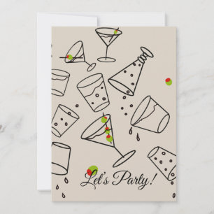 Invitation de la fête des boissons