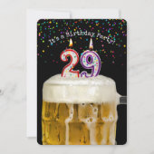 Invitation de la fête des bougies du 29e anniversa (Devant)