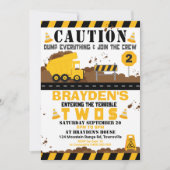 Invitation de la fête des camions à vidange 2e ann (Devant)