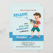 Invitation de la fête des canons à eau (Devant / Derrière)