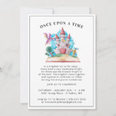 Invitation de la fête des Chevaliers et Dragons (Devant)