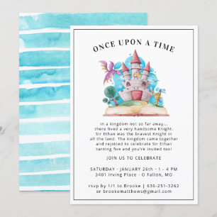 Invitation de la fête des Chevaliers et Dragons