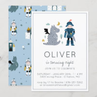 Invitation de la fête des Chevaliers et Dragons