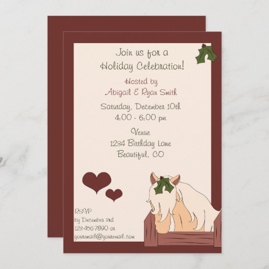 Invitation de la fête des Chevaux de Vacances (Devant / Derrière)