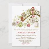 Invitation de la Fête des Chouettes de vacances (Devant)