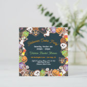 Invitation de la fête des cookies d'Halloween (Debout devant)