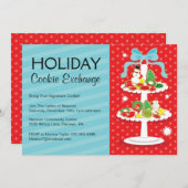 Invitation de la Fête des Cookies Exchange (Devant / Derrière)