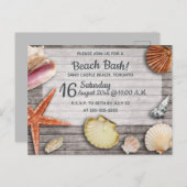 Invitation de la fête des coquilles de plage Edita (Devant / Derrière)