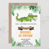 Invitation de la fête des crocodiles (Devant / Derrière)