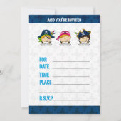 Invitation de la fête des Cute Pirates (Dos)