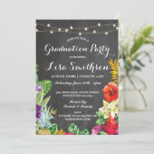 Invitation de la fête des diplômés Aloha Tropical  (Debout devant)