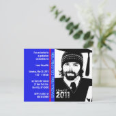 Invitation de la fête des diplômés Dessin amusant (Debout devant)