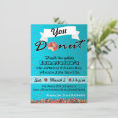 Invitation de la fête des Donut, invitation d'anni (Debout devant)