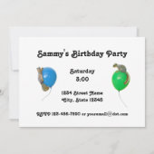 Invitation de la fête des écureuils musicaux (Dos)