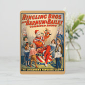 Invitation de la fête des enfants avec un clown Vi (Debout devant)