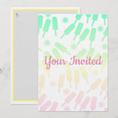 Invitation de la fête des enfants de glace (Devant / Derrière)