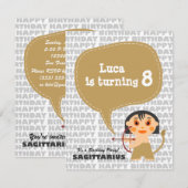 Invitation de la fête des enfants de Luca (Devant / Derrière)