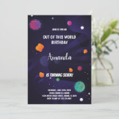 Invitation de la Fête des Enfants Galaxy et Astron (Debout devant)