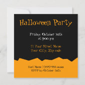 Invitation de la fête des Fantômes d'Halloween (Dos)