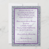 Invitation de la fête des fêtes de Snowflake (Dos)