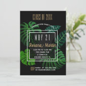 Invitation de la fête des Feuilles tropicaux (Debout devant)