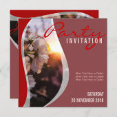Invitation de la fête des fleurs du printemps (Devant / Derrière)
