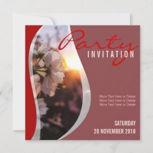 Invitation de la fête des fleurs du printemps