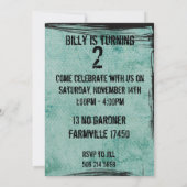 invitation de la fête des garçons d'anniversaire (Dos)