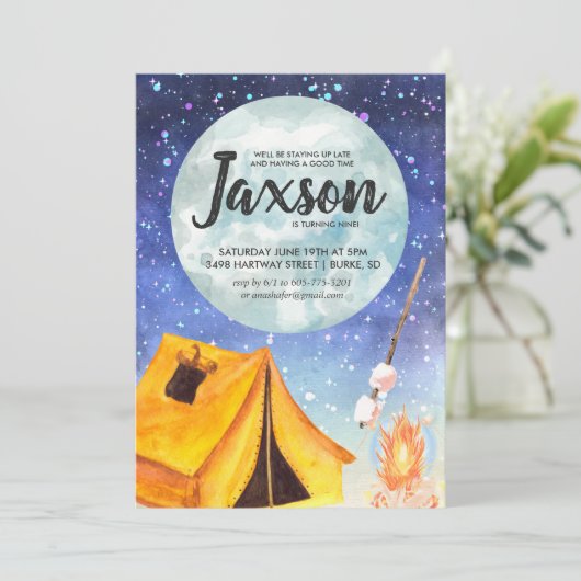 Invitation de la fête des garçons Sleepover (Debout devant)