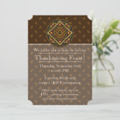 Invitation de la fête des icônes de Thanksgiving (Debout devant)