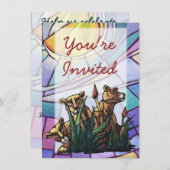 Invitation de la fête des Lion Cubs (Devant / Derrière)