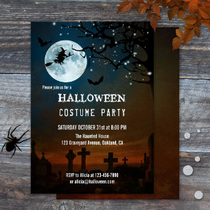 Invitation de la fête des lumières d'Halloween