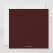 Invitation de la Fête des Lumières Modernes (Dos)