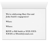 Invitation de la fête des Lunettes de Champagne (Intérieur Horizontal (Bas))